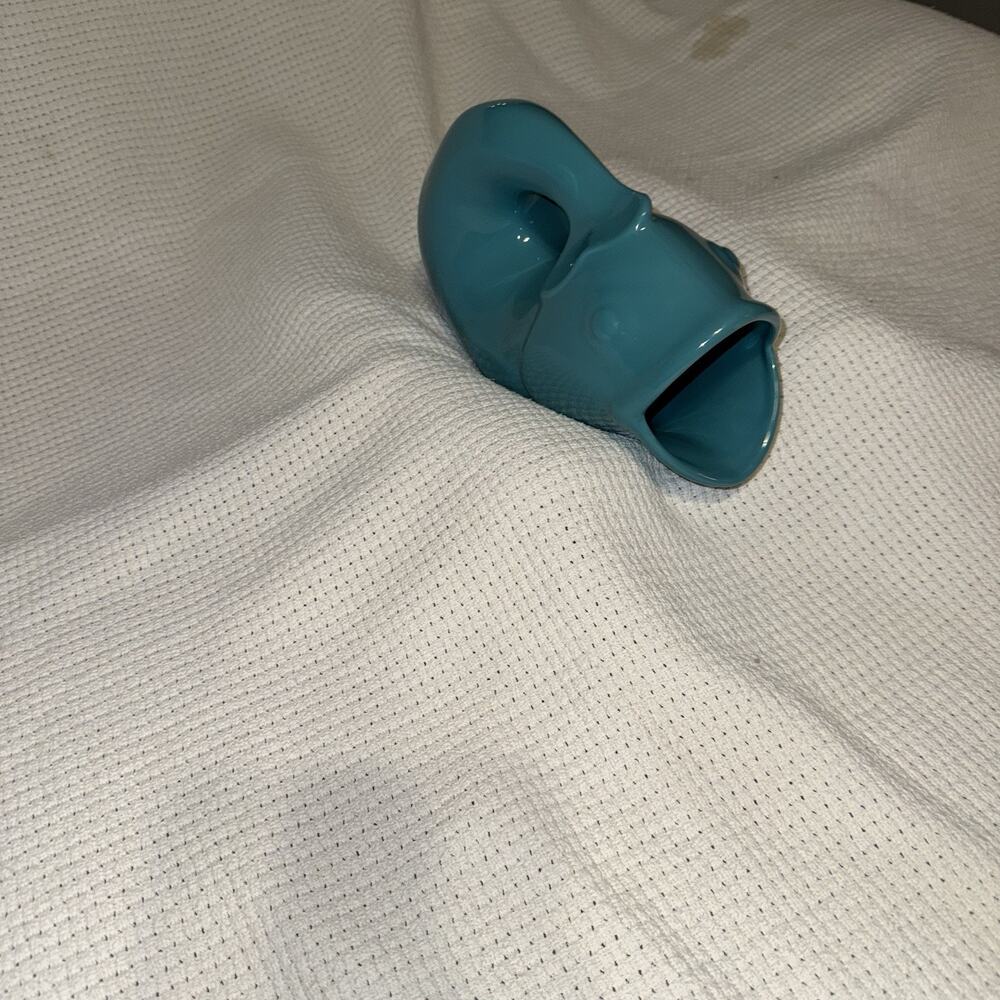 Original GurglePot Aqua Blue Large 9.5" 42 Ounce Stoneware Gurgling Fish - Picture 4 of 6